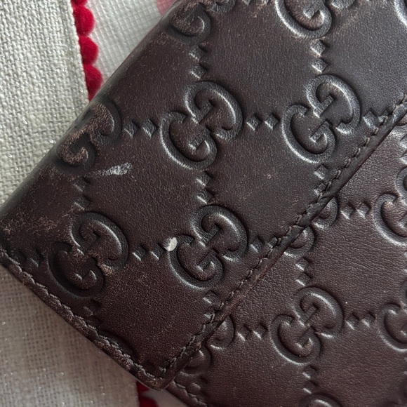 Gucci Dark Brown GG Embossed Wallet - Picture 8 of 8